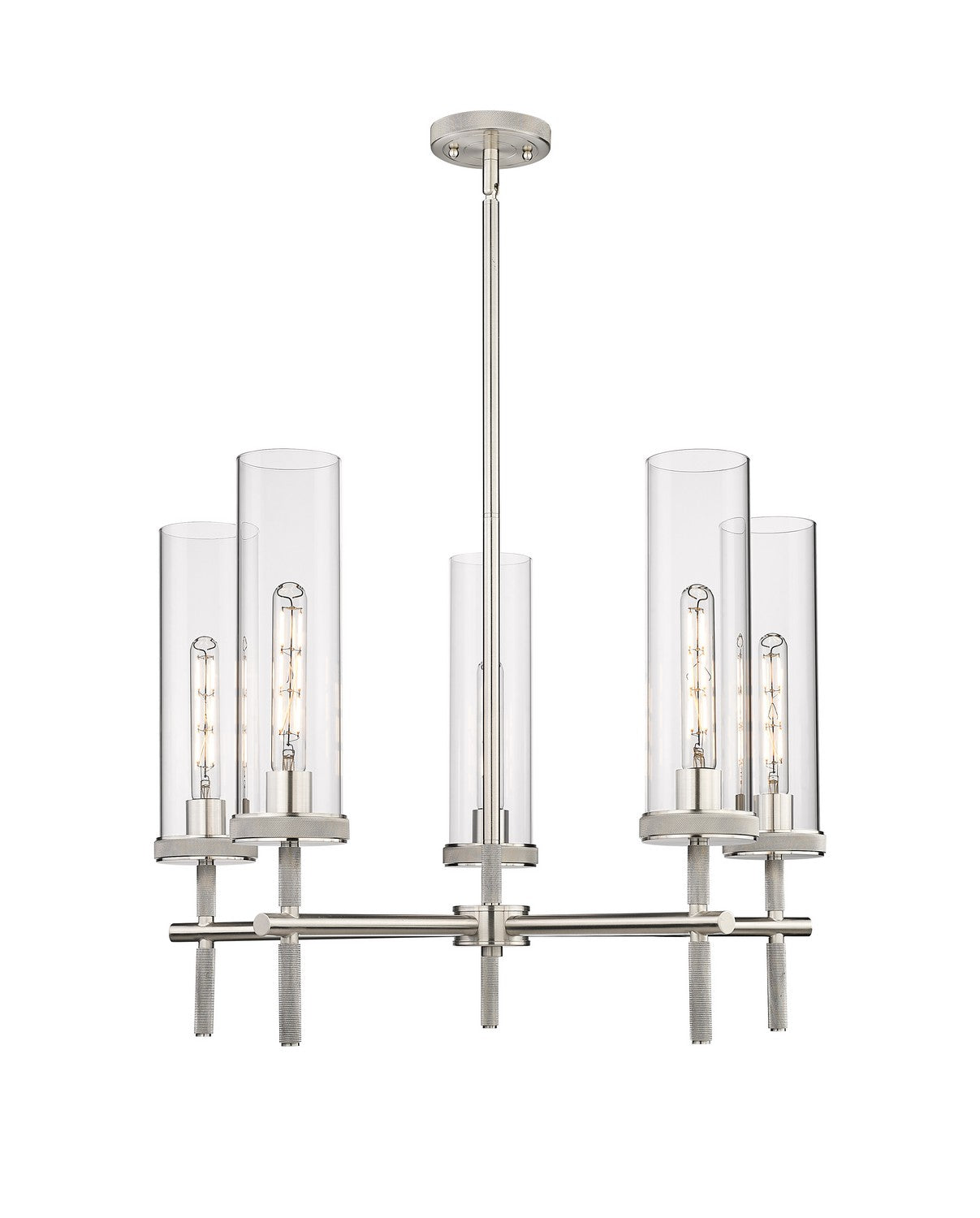 Innovations - 471-5CR-SN-G471-12CL - LED Chandelier - Downtown Urban - Satin Nickel