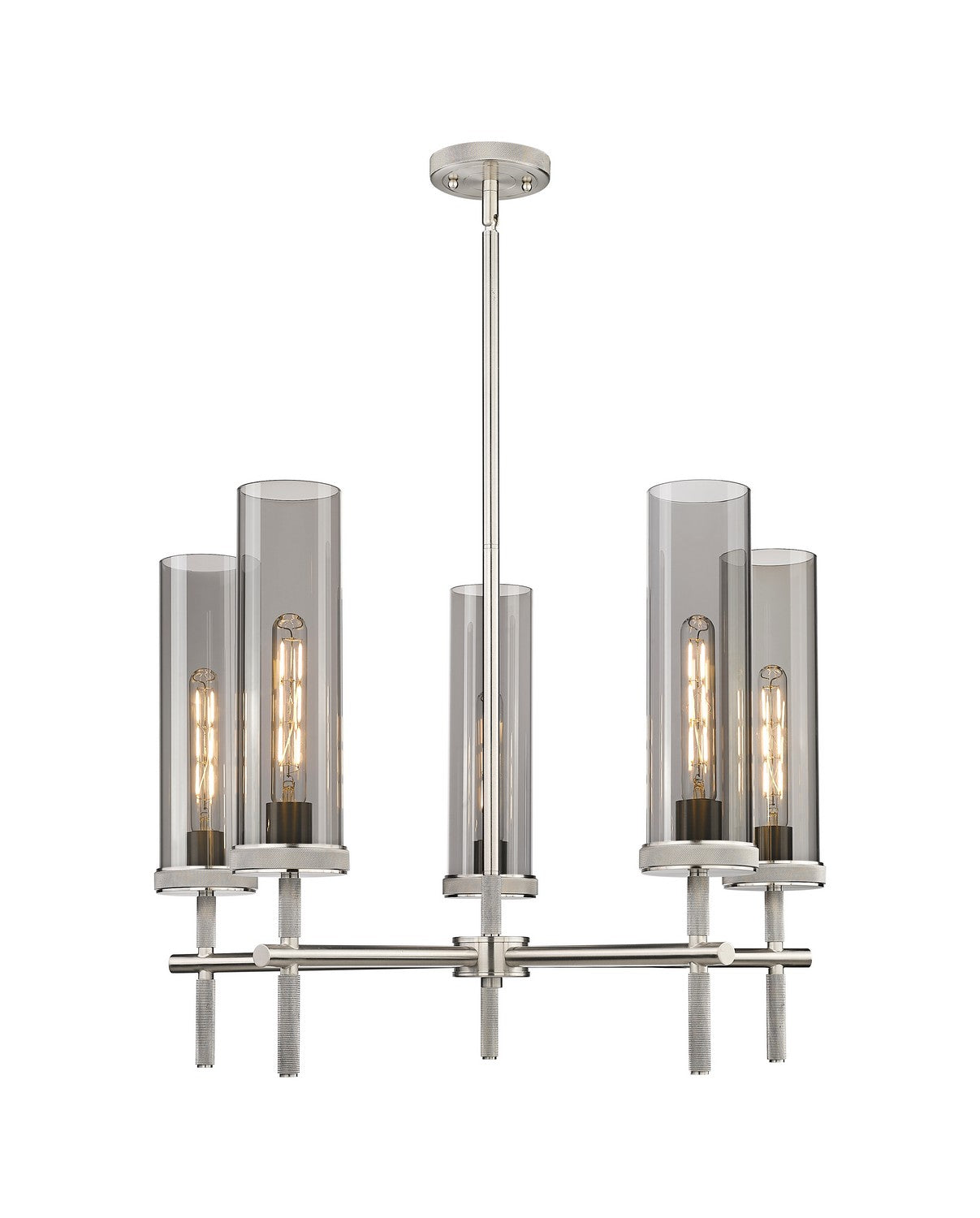 Innovations - 471-5CR-SN-G471-12SM - LED Chandelier - Downtown Urban - Satin Nickel