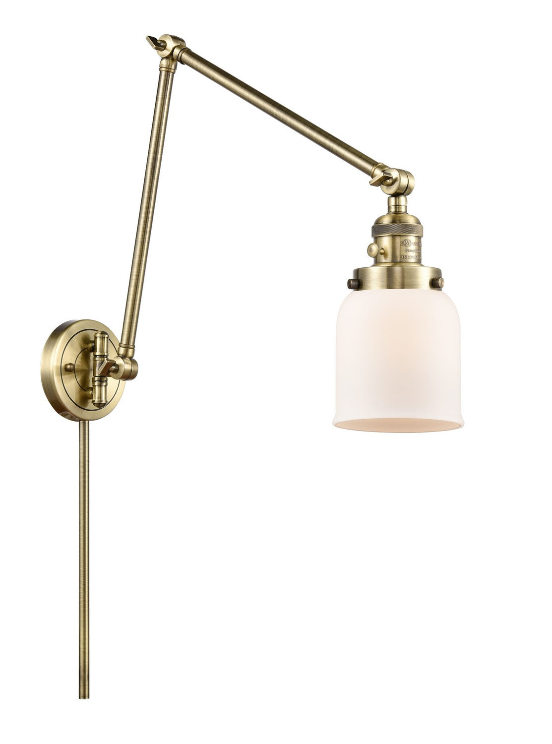 Innovations - 238-AB-G51-LED - LED Swing Arm Lamp - Franklin Restoration - Antique Brass