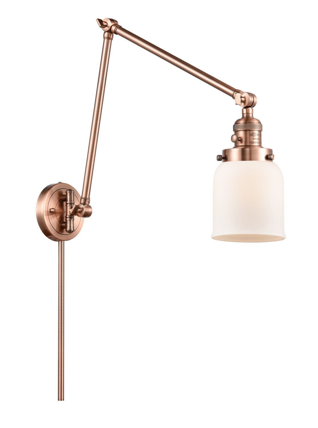 Innovations - 238-AC-G51-LED - LED Swing Arm Lamp - Franklin Restoration - Antique Copper