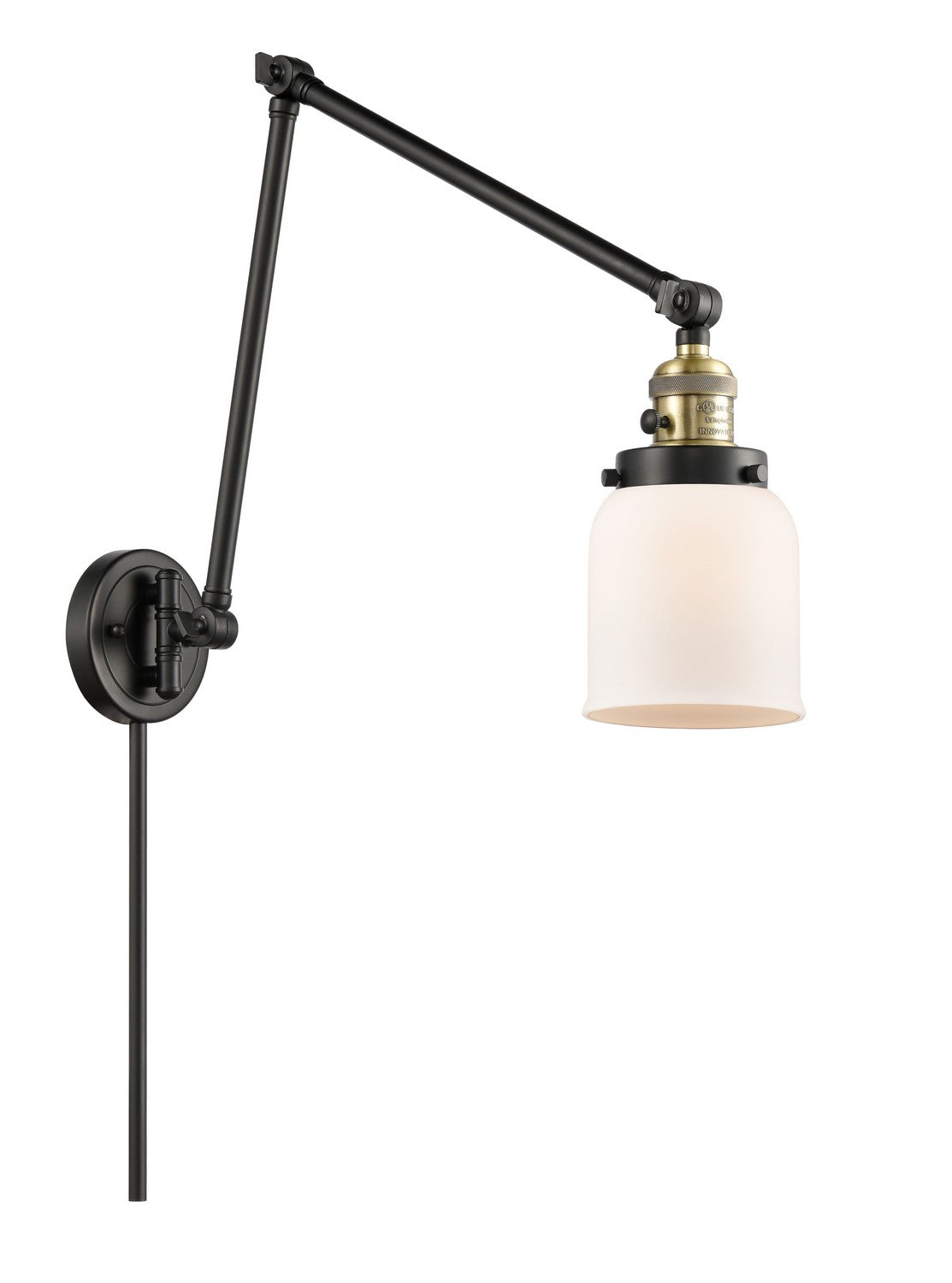 Innovations - 238-BAB-G51-LED - LED Swing Arm Lamp - Franklin Restoration - Black Antique Brass