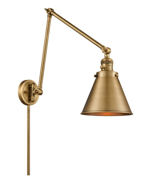 Innovations - 238-BB-M13-BB-LED - LED Swing Arm Lamp - Franklin Restoration - Brushed Brass