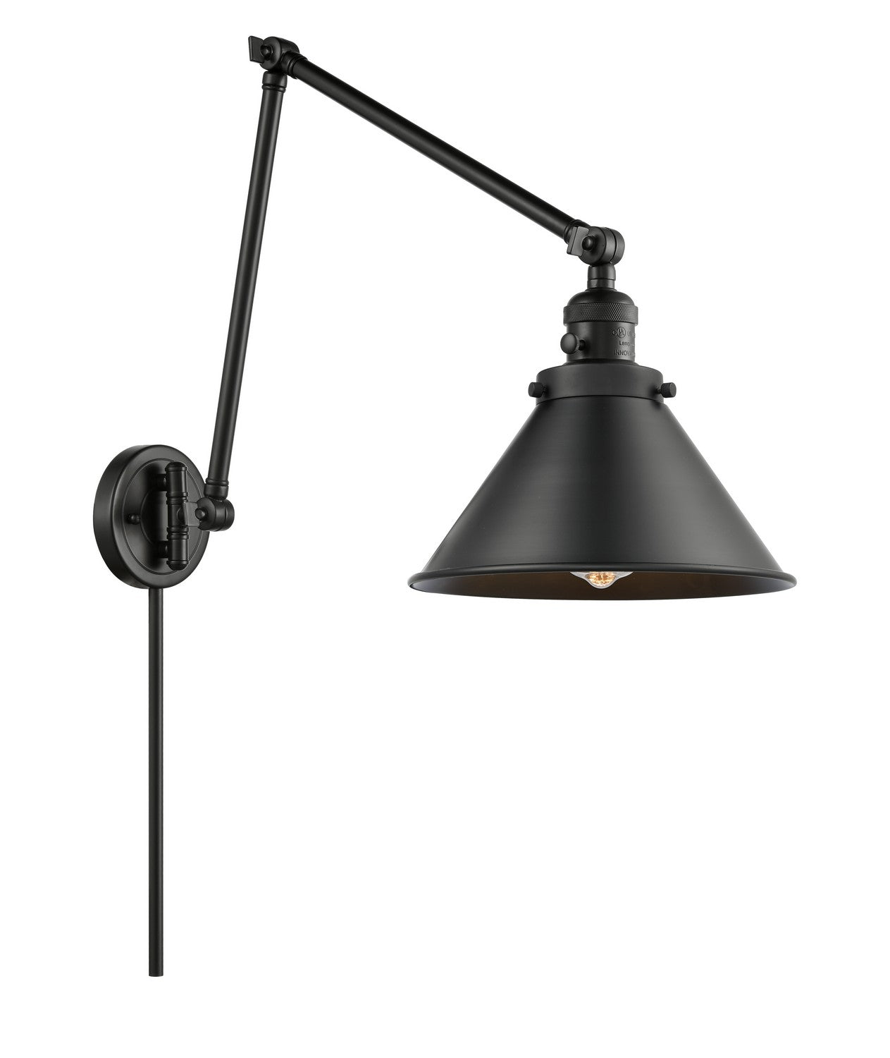 Innovations - 238-BK-M10-BK-LED - LED Swing Arm Lamp - Franklin Restoration - Matte Black