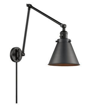 Innovations - 238-BK-M13-BK-LED - LED Swing Arm Lamp - Franklin Restoration - Matte Black