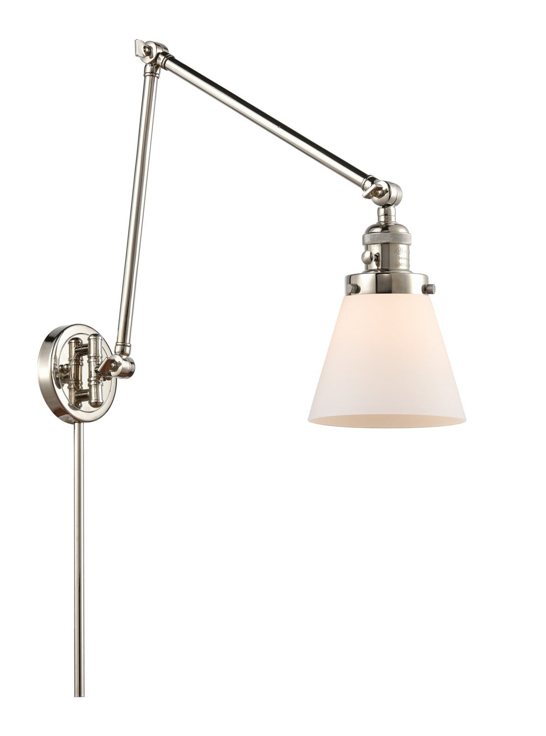 Innovations - 238-PN-G61-LED - LED Swing Arm Lamp - Franklin Restoration - Polished Nickel