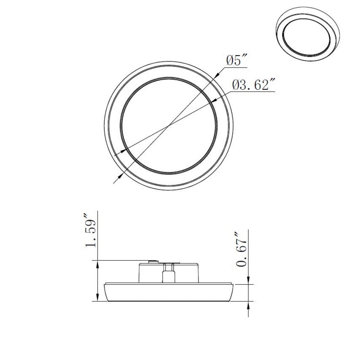 Nuvo Lighting - 62-1700 - LED Flush Mount - White