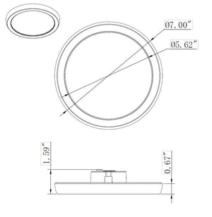 Nuvo Lighting - 62-1710 - LED Flush Mount - White