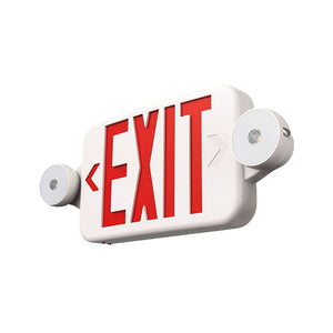 Medinah Power - ESC-C-S-01 - LED Bi-Color Emergency Exit Sign Combo - White