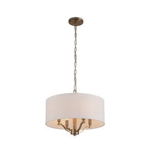 Kalco - 518945BCG - Four Light Chandelier - Curva - Brushed Champagne Gold