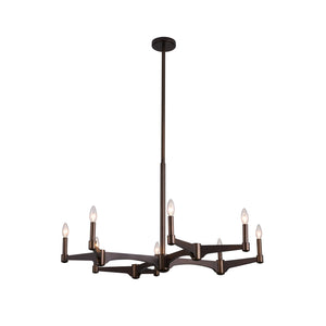 Kalco - 519071VBZ - Eight Light Chandelier - Tono - Vintage Bronze