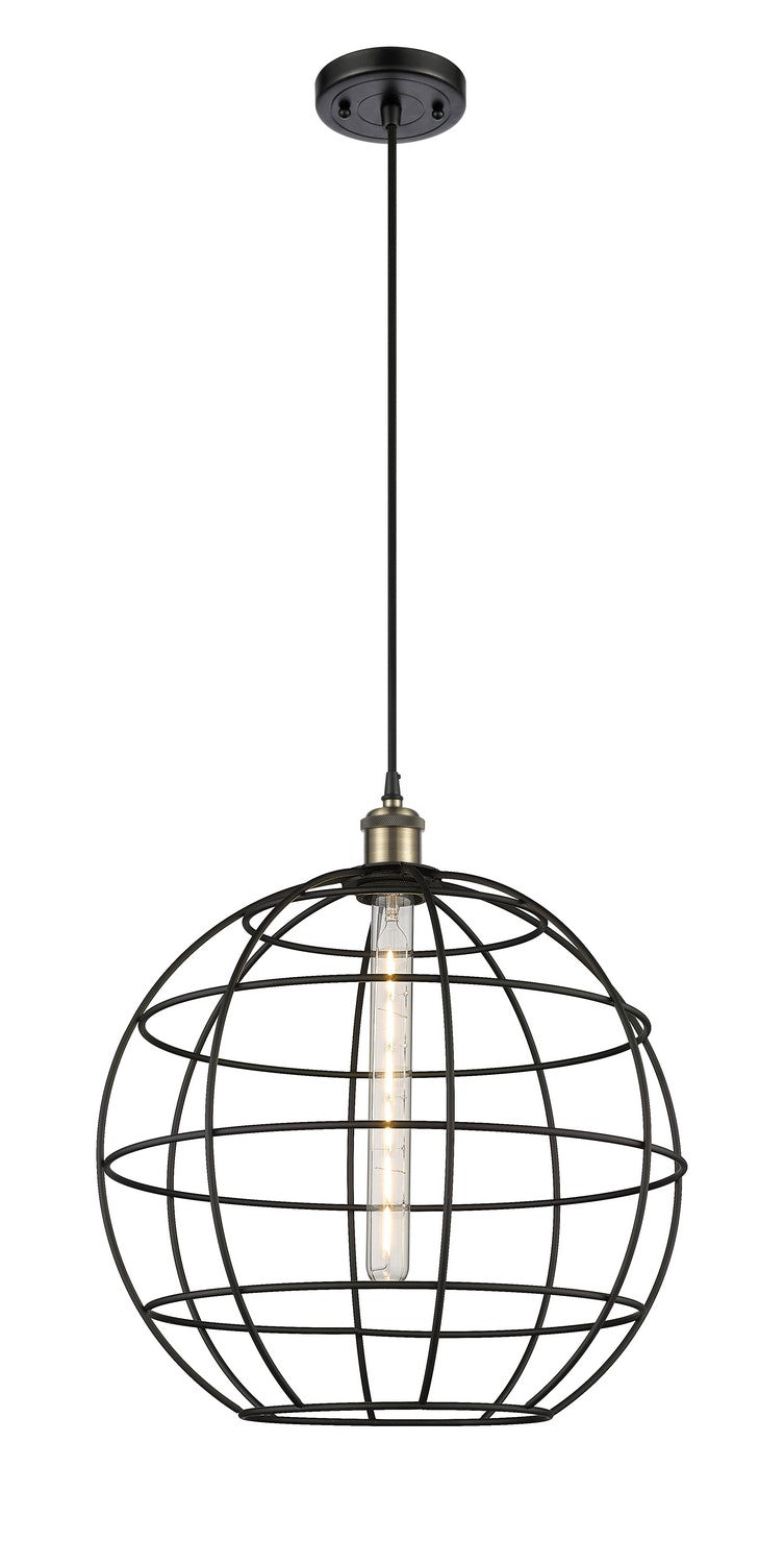 Innovations - 516-1P-BAB-CE-16-BK - LED Pendant - Ballston - Black Antique Brass