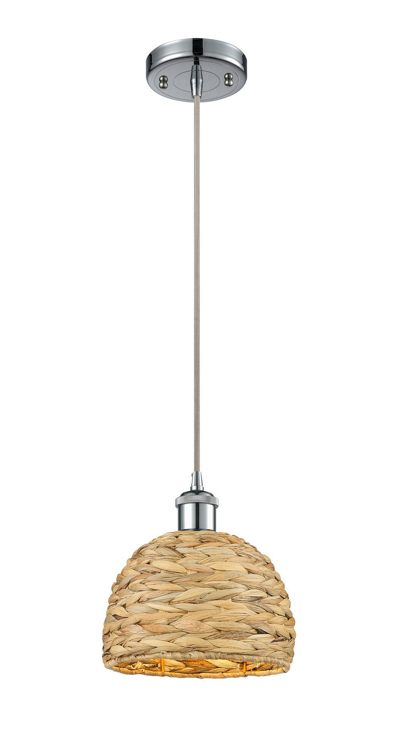 Innovations - 516-1P-PC-RBD-8-NAT - One Light Pendant - Ballston - Polished Chrome