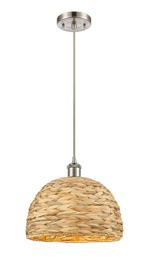 Innovations - 516-1P-SN-RBD-12-NAT - One Light Pendant - Ballston - Satin Nickel