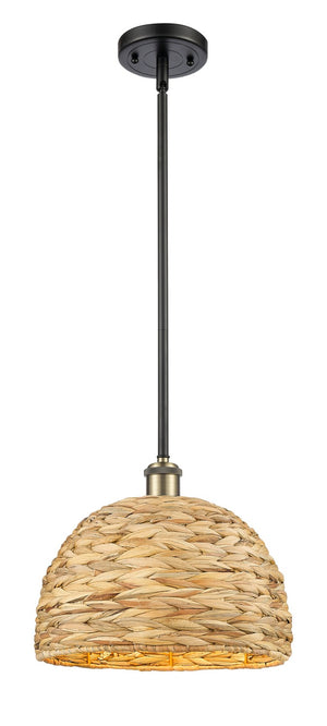 Innovations - 516-1S-BAB-RBD-12-NAT - One Light Pendant - Ballston - Black Antique Brass