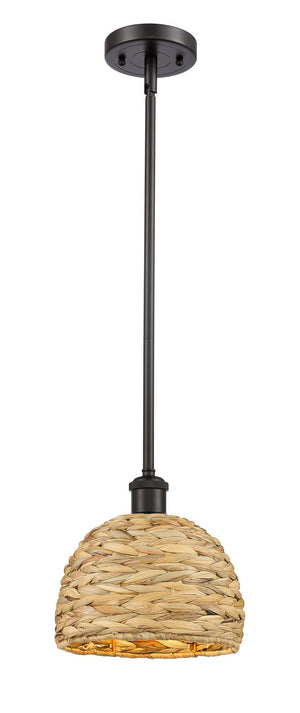 Innovations - 516-1S-OB-RBD-8-NAT - One Light Pendant - Ballston - Oil Rubbed Bronze