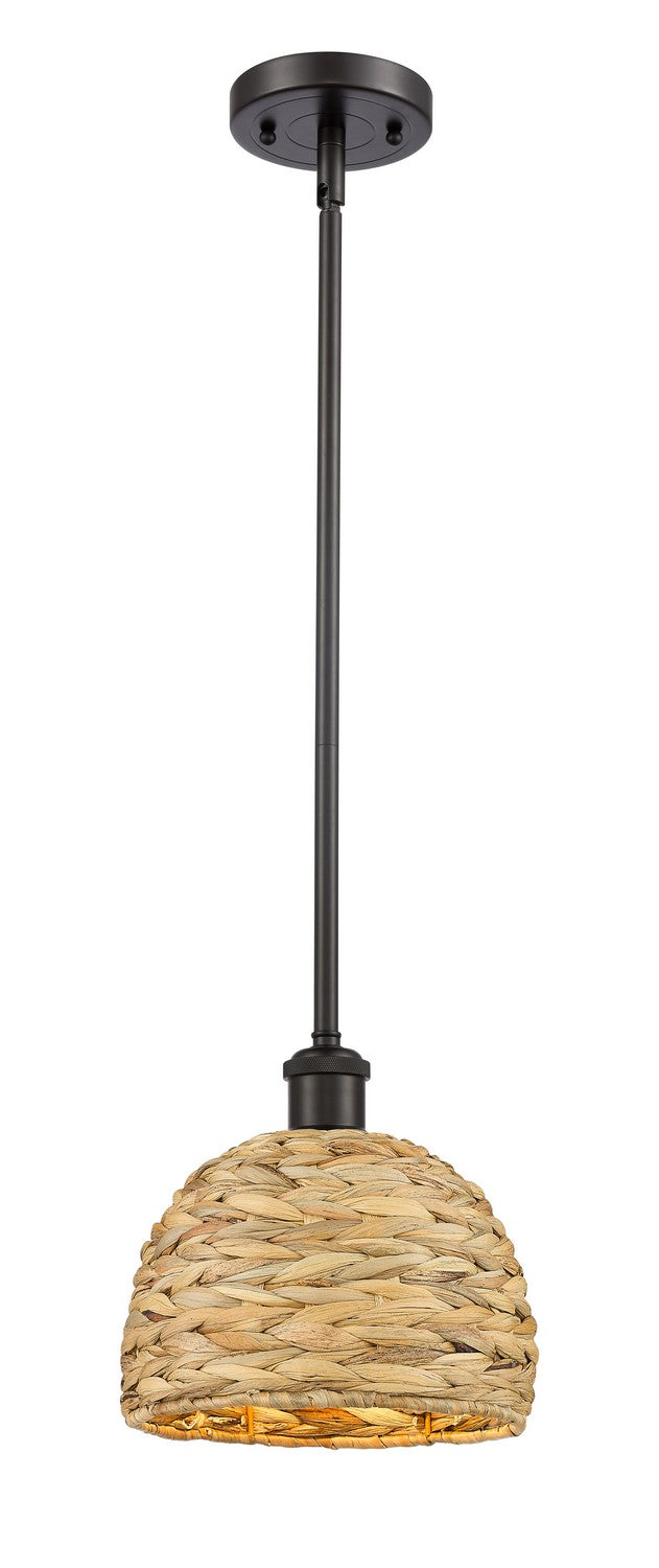 Innovations - 516-1S-OB-RBD-8-NAT - One Light Pendant - Ballston - Oil Rubbed Bronze