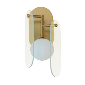 Studio M - SM24810DCNAB - LED Wall Sconce - Megalith - Glass - Natural Aged Brass