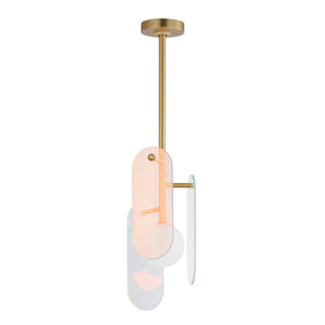 Studio M - SM24811DCNAB - LED Pendant - Megalith - Glass - Natural Aged Brass