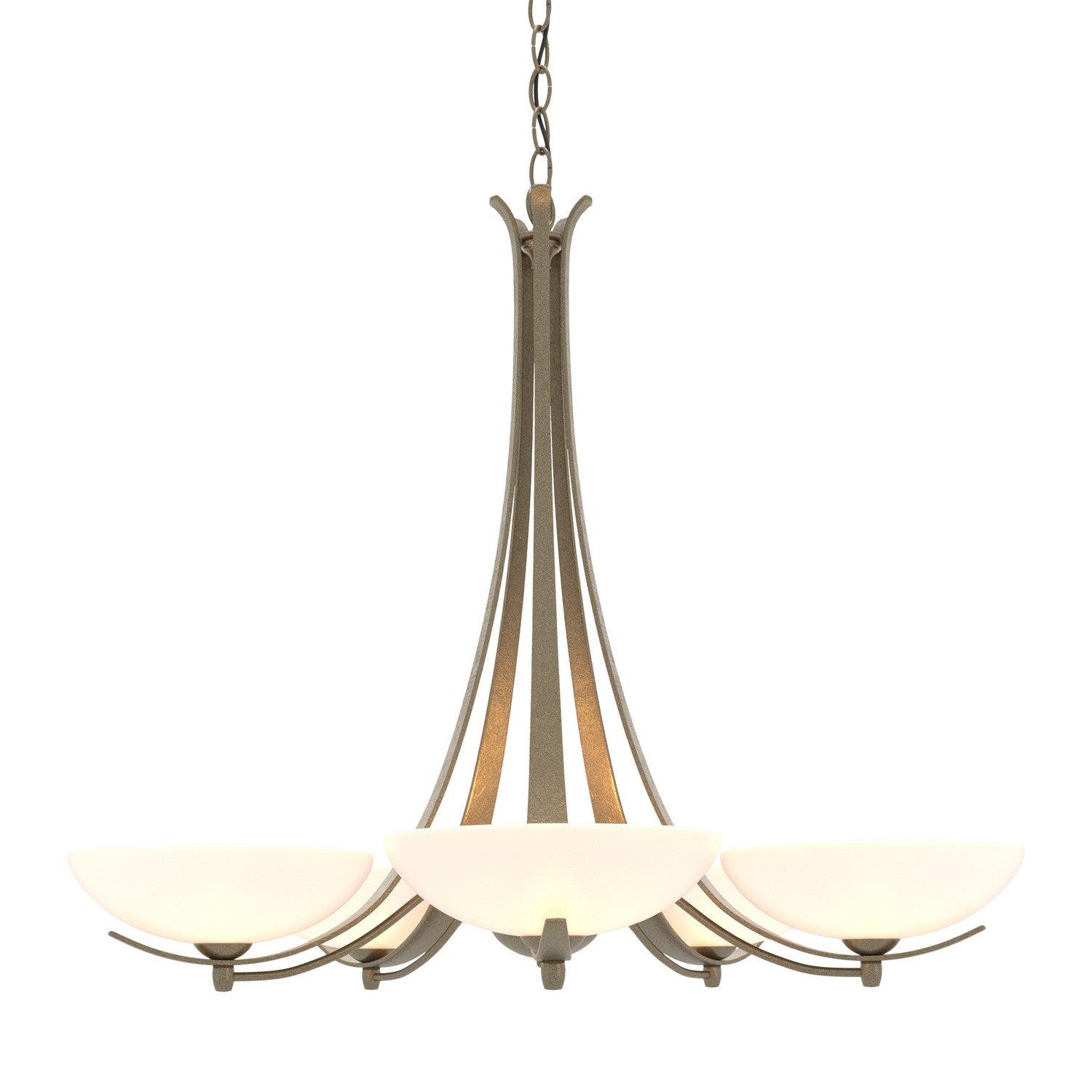 Hubbardton Forge - 101261-SKT-84-GG0123 - Five Light Chandelier - Aegis - Soft Gold