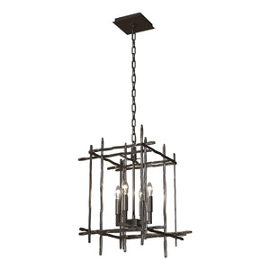 Hubbardton Forge - 101315-SKT-14 - Four Light Chandelier - Tura - Oil Rubbed Bronze