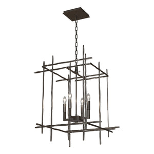 Hubbardton Forge - 101316-SKT-14 - Four Light Chandelier - Tura - Oil Rubbed Bronze