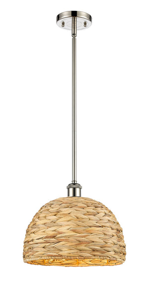 Innovations - 516-1S-PN-RBD-12-NAT - One Light Pendant - Ballston - Polished Nickel