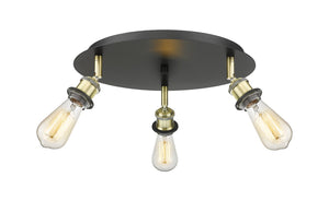 Innovations - 516-3C-BAB - Three Light Flush Mount - Downtown Urban - Black Antique Brass