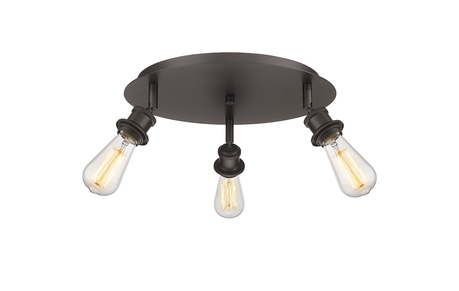 Innovations - 516-3C-OB - Three Light Flush Mount - Downtown Urban - Oil Rubbed Bronze