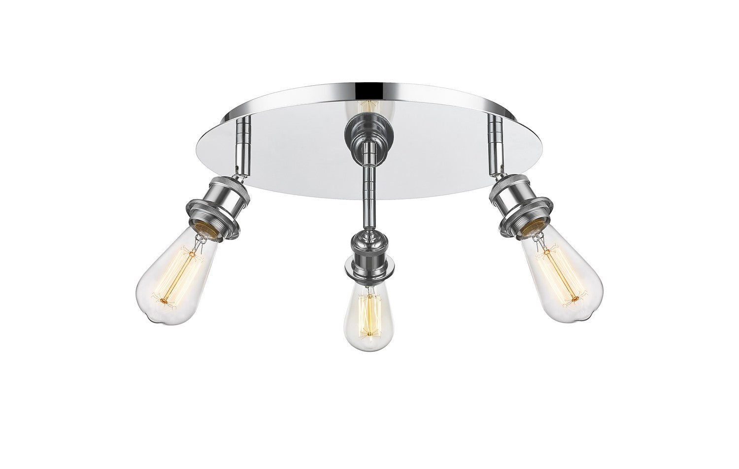 Innovations - 516-3C-PC - Three Light Flush Mount - Downtown Urban - Polished Chrome