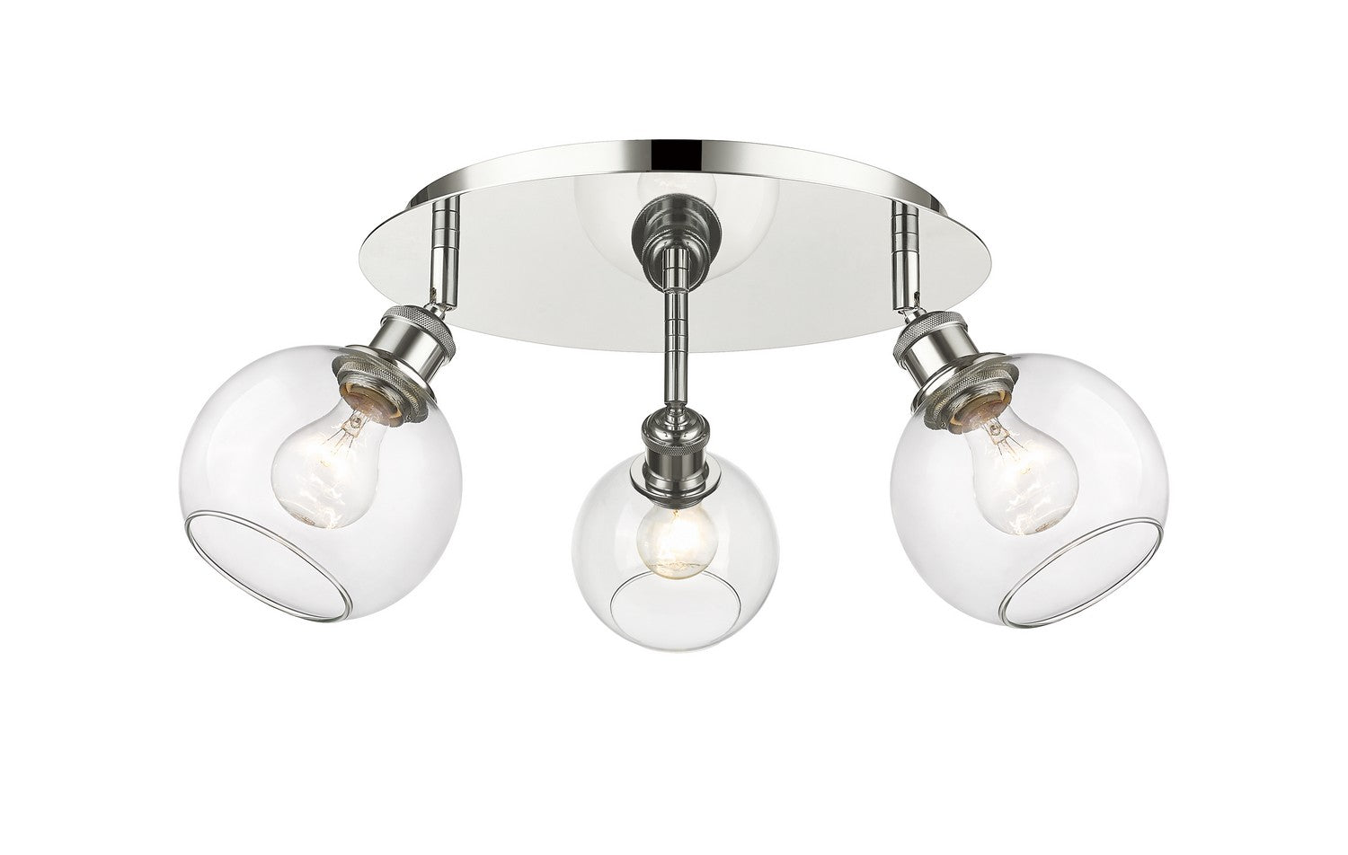 Innovations - 516-3C-PN-G122-6 - Three Light Flush Mount - Downtown Urban - Polished Nickel