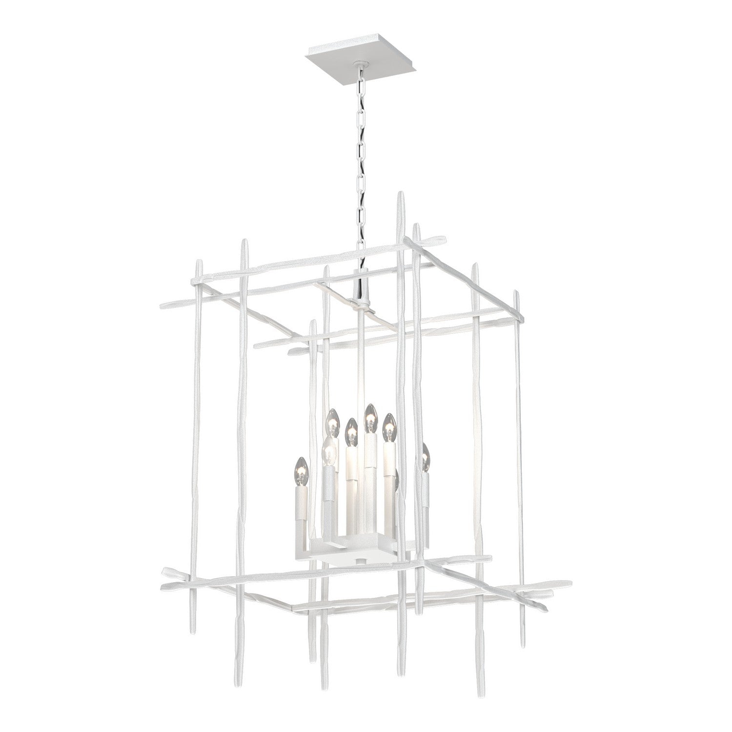 Hubbardton Forge - 101317-SKT-02 - Eight Light Chandelier - Tura - White