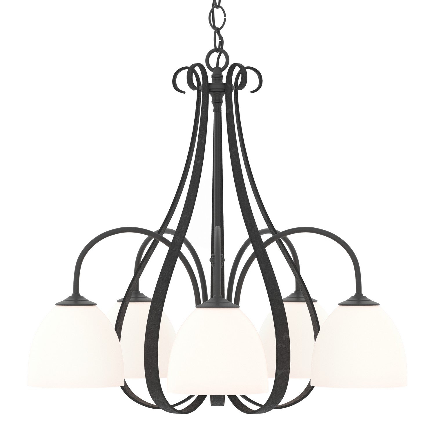 Hubbardton Forge - 101445-SKT-10-GG0001 - Five Light Chandelier - Sweeping Taper - Black