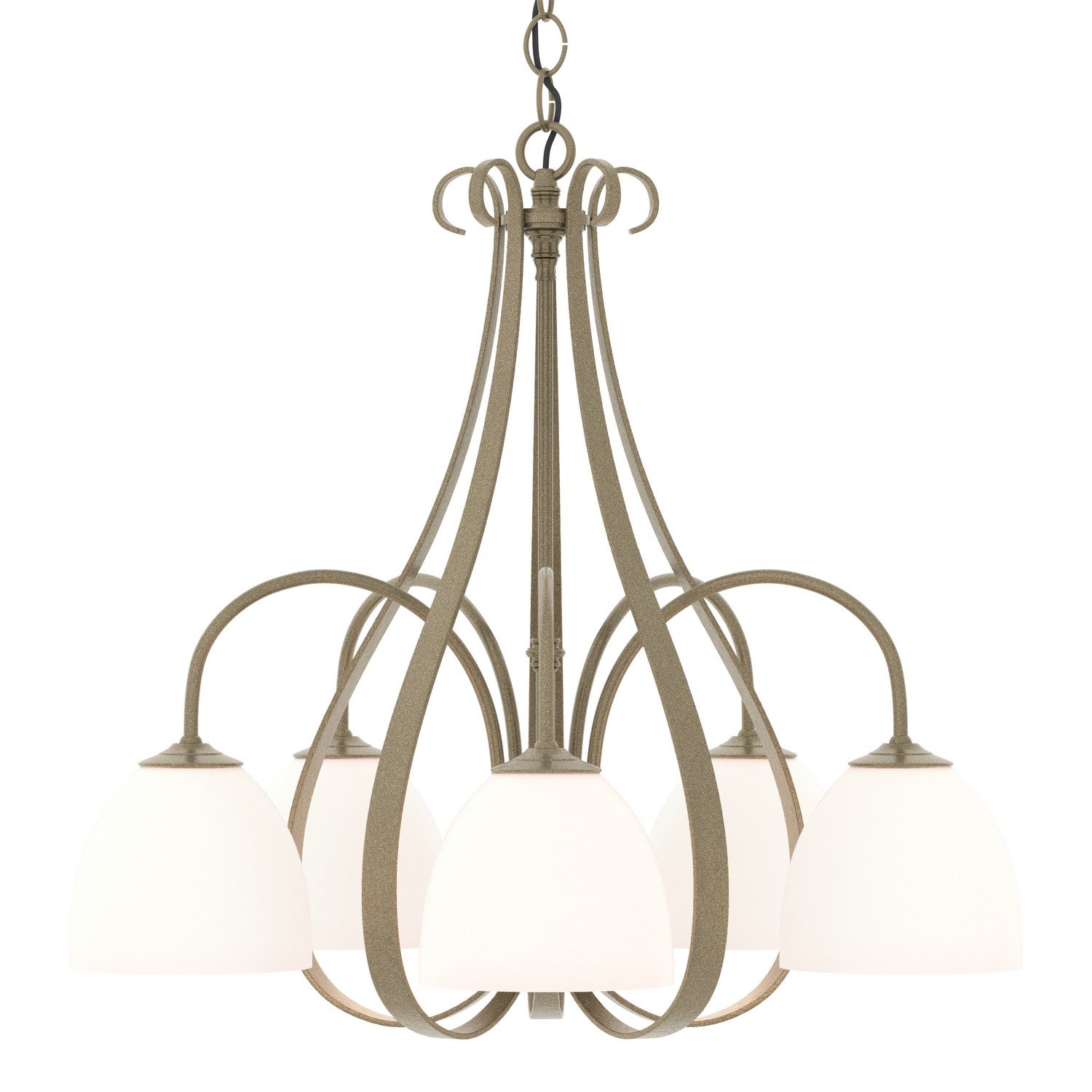 Hubbardton Forge - 101445-SKT-84-GG0001 - Five Light Chandelier - Sweeping Taper - Soft Gold