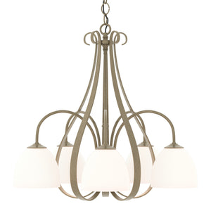 Hubbardton Forge - 101445-SKT-84-GG0001 - Five Light Chandelier - Sweeping Taper - Soft Gold