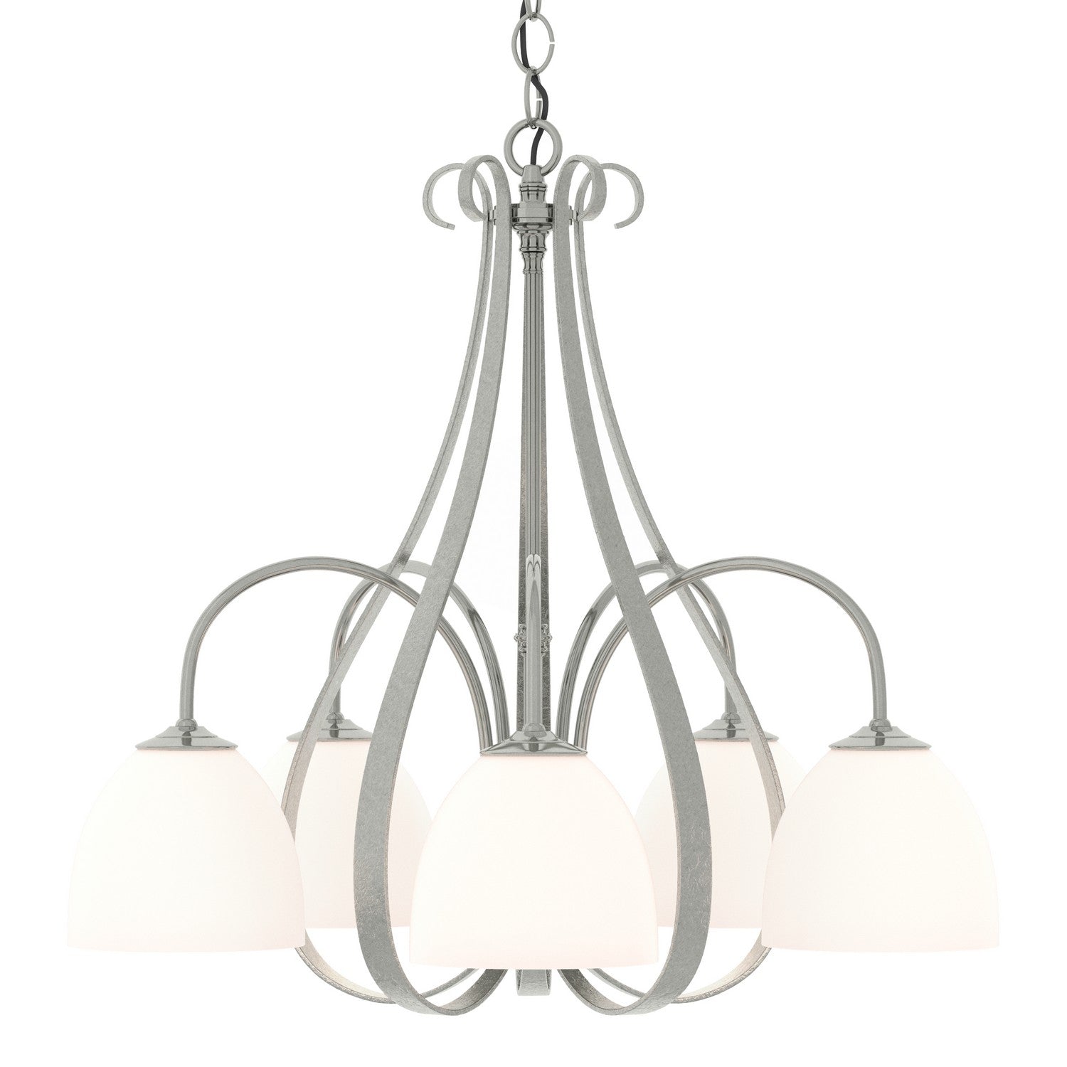 Hubbardton Forge - 101445-SKT-85-GG0001 - Five Light Chandelier - Sweeping Taper - Sterling