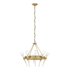 Hubbardton Forge - 101525-SKT-86-YC0369 - Ten Light Chandelier - Echo - Modern Brass