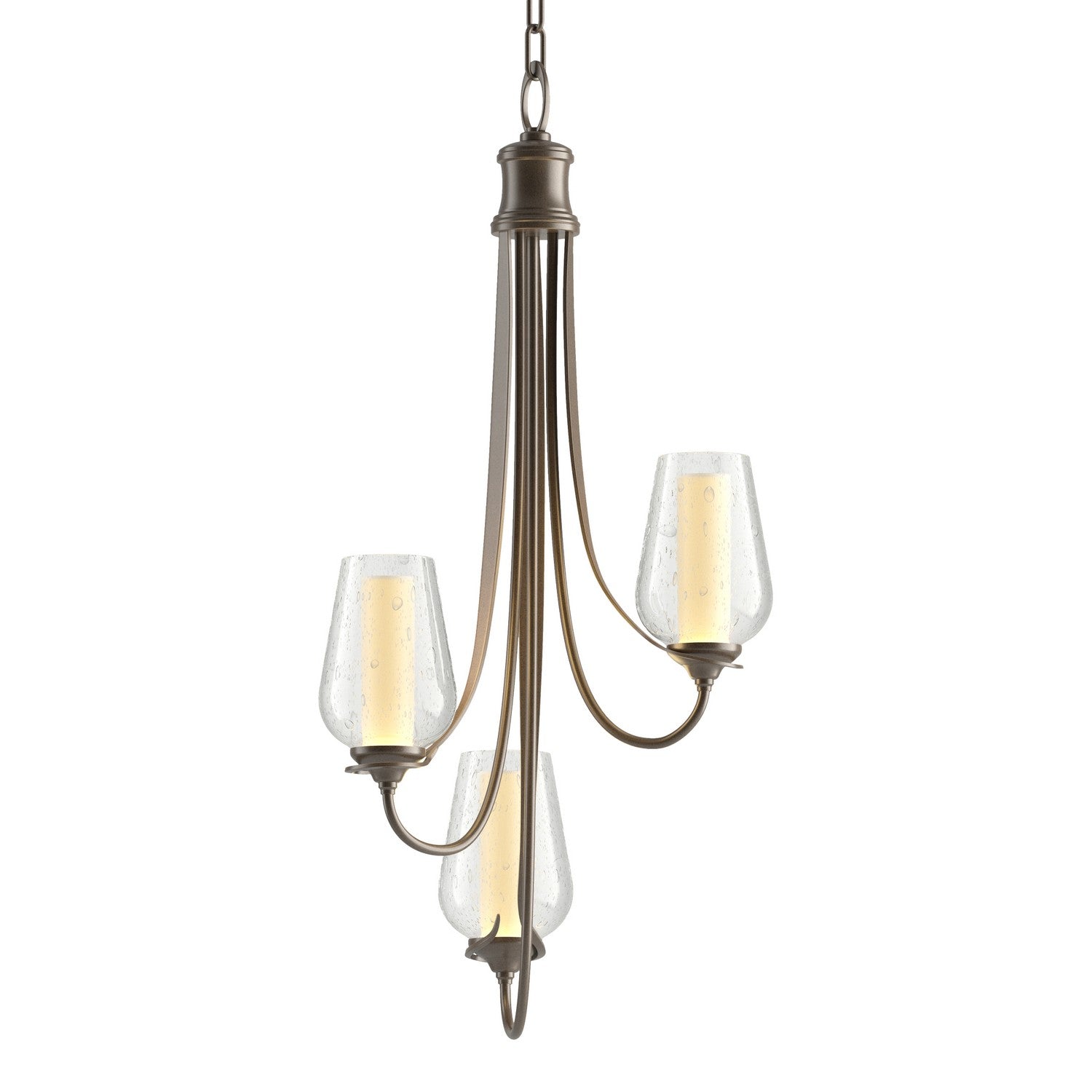 Hubbardton Forge - 103033-SKT-05-ZS0354 - Three Light Chandelier - Flora - Bronze
