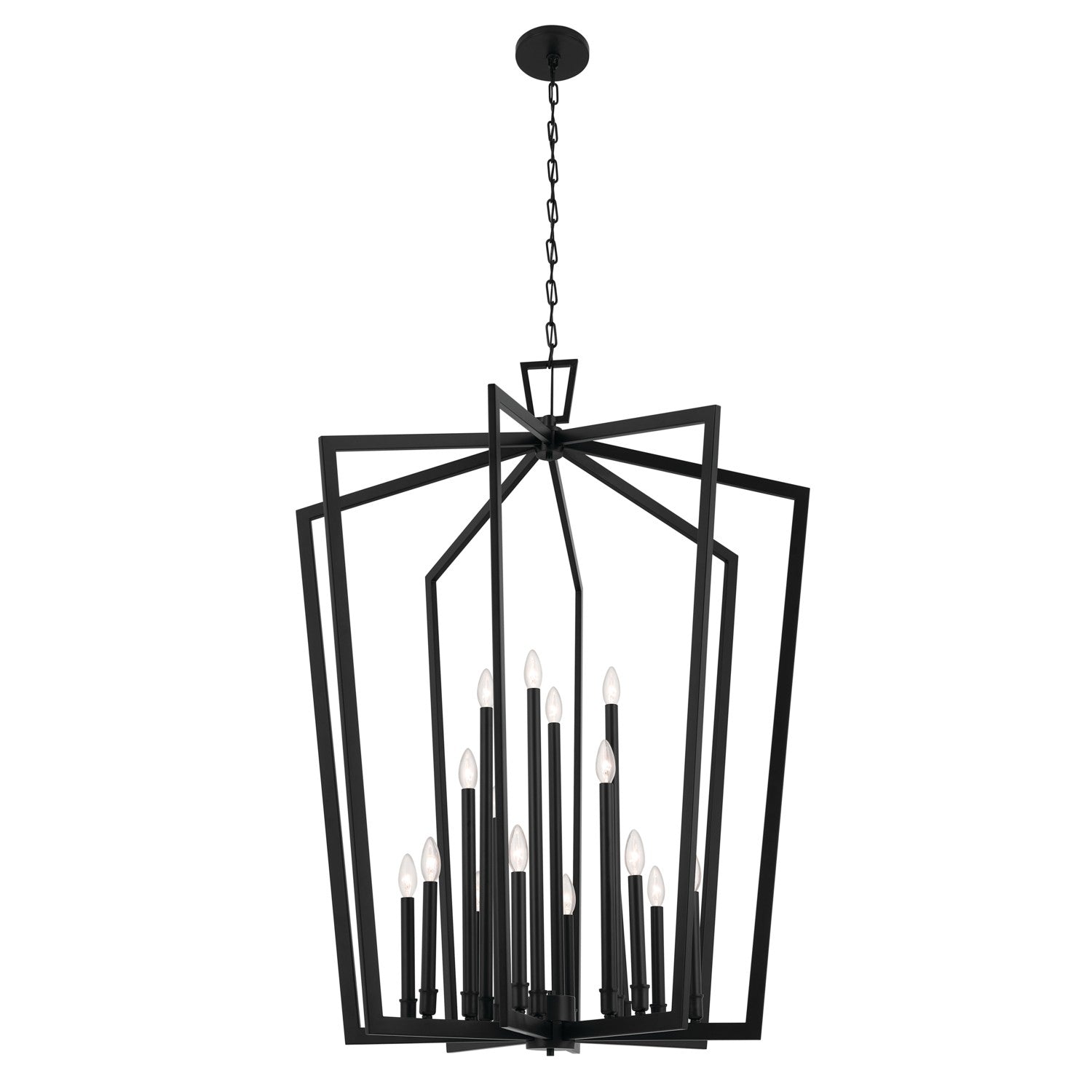 Kichler - 43499BK - 16 Light Foyer Pendant - Abbotswell - Black