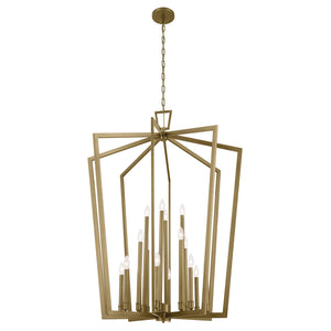 Kichler - 43499NBR - 16 Light Foyer Pendant - Abbotswell - Natural Brass