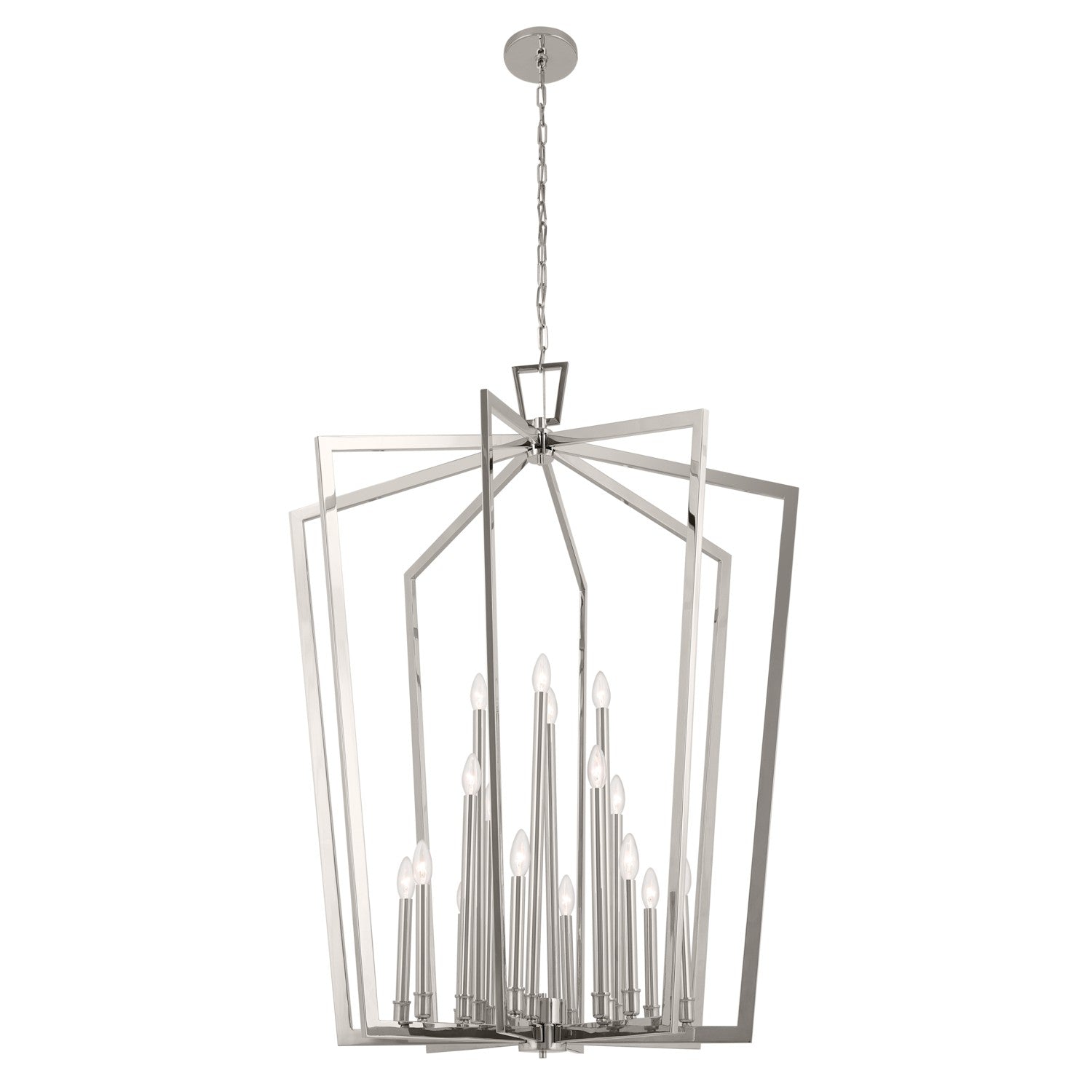 Kichler - 43499PN - 16 Light Foyer Pendant - Abbotswell - Polished Nickel