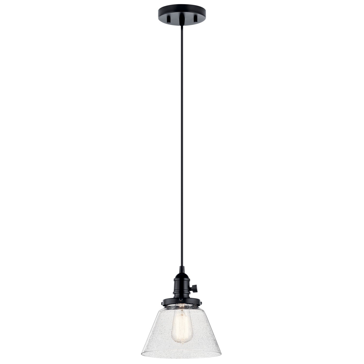 Kichler - 43851BK - One Light Mini Pendant - Avery - Black