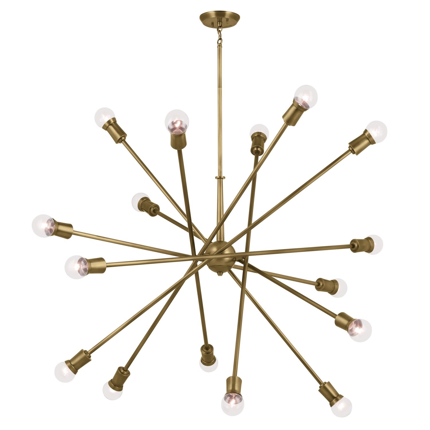 Kichler - 52537NBR - 16 Light Chandelier - Armstrong - Natural Brass