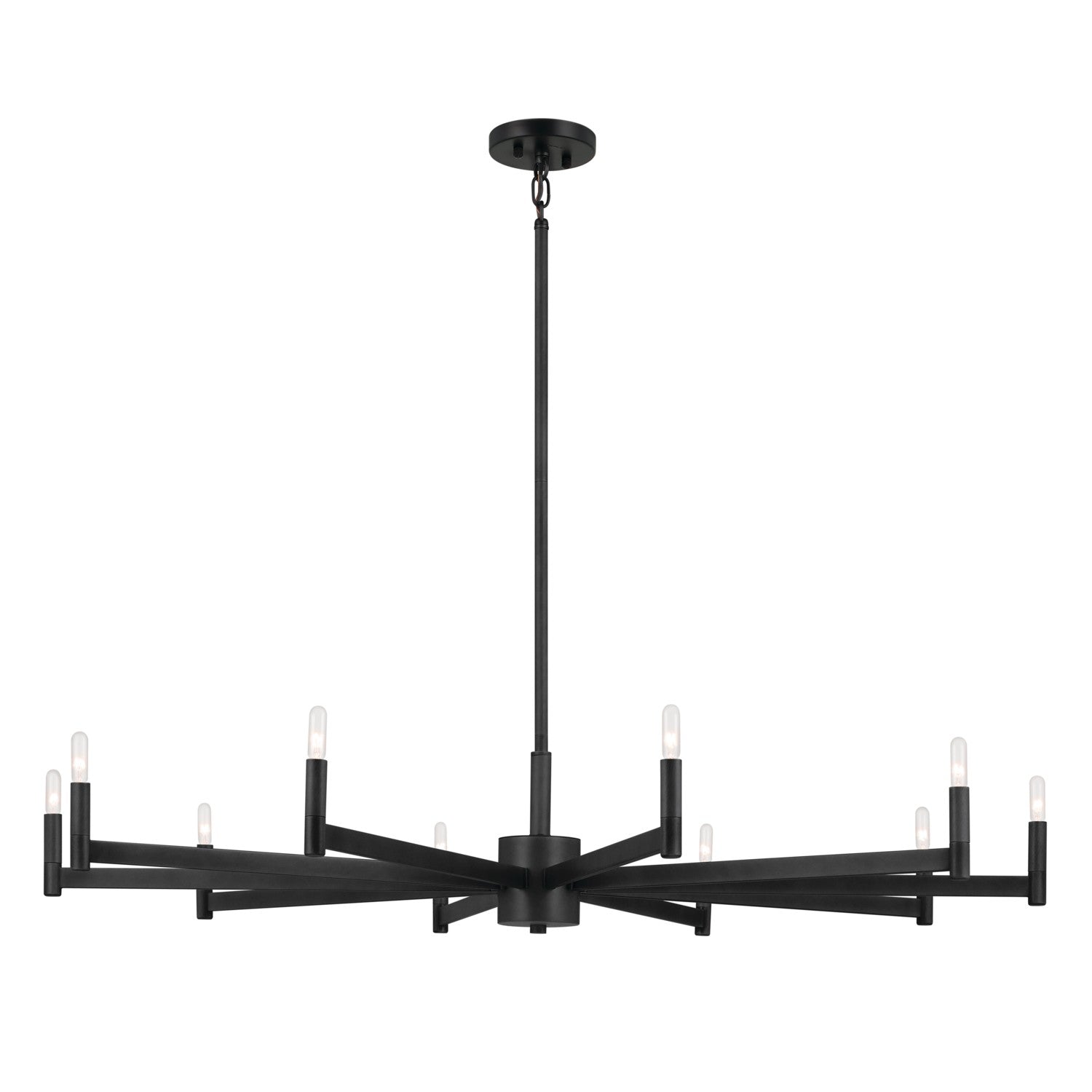 Kichler - 52613BK - Ten Light Chandelier - Erzo - Black