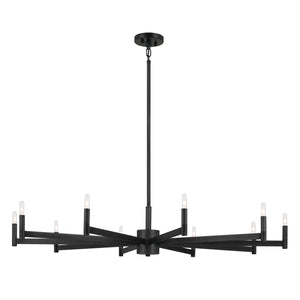 Kichler - 52613BK - Ten Light Chandelier - Erzo - Black