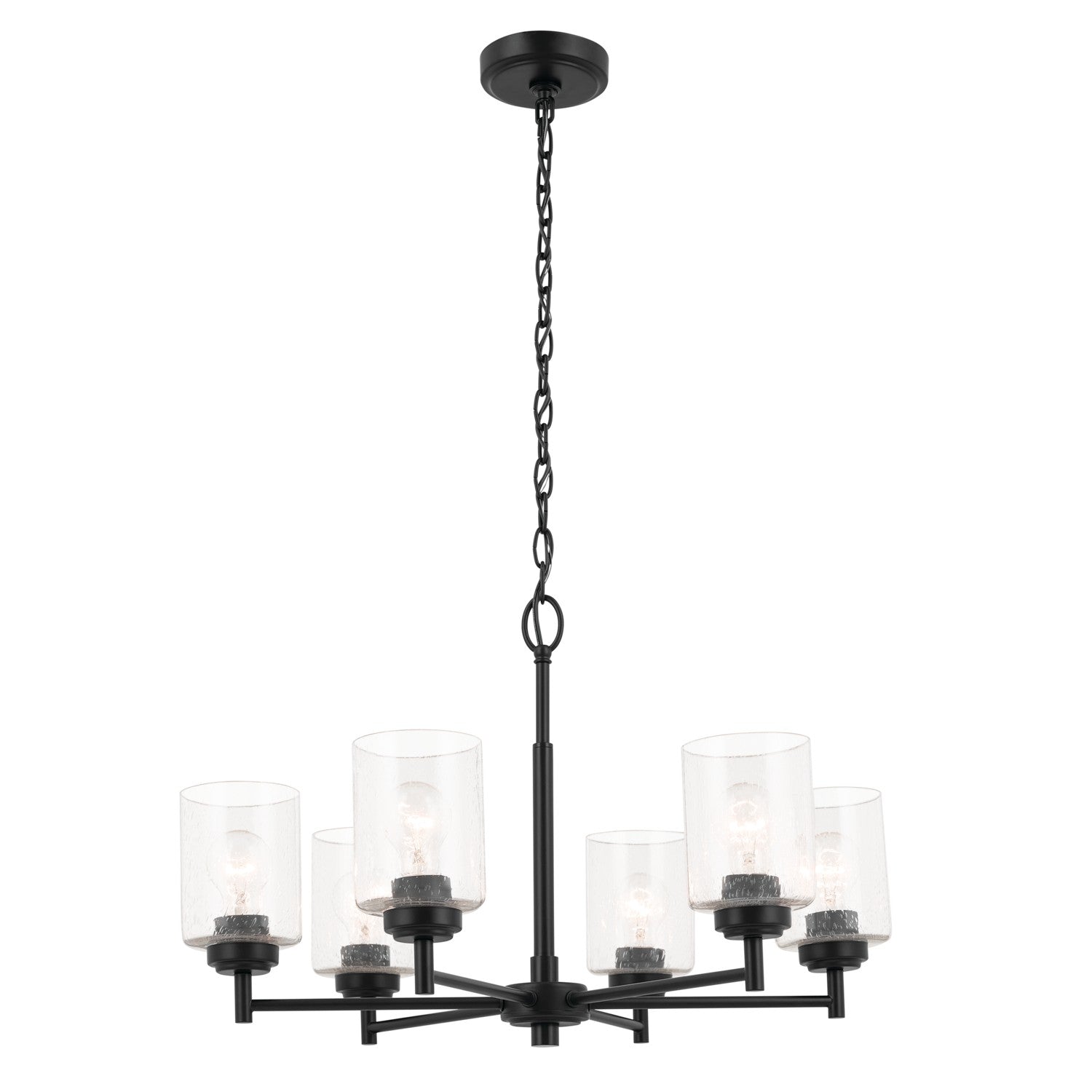 Kichler - 52616BK - Six Light Chandelier - Winslow - Black