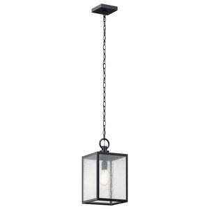 Kichler - 59008BKT - One Light Outdoor Pendant / Semi Flush - Lahden - Black Textured