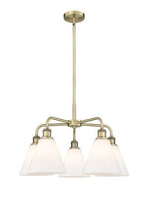 Innovations - 516-5CR-AB-GBC-81 - Five Light Chandelier - Ballston - Antique Brass