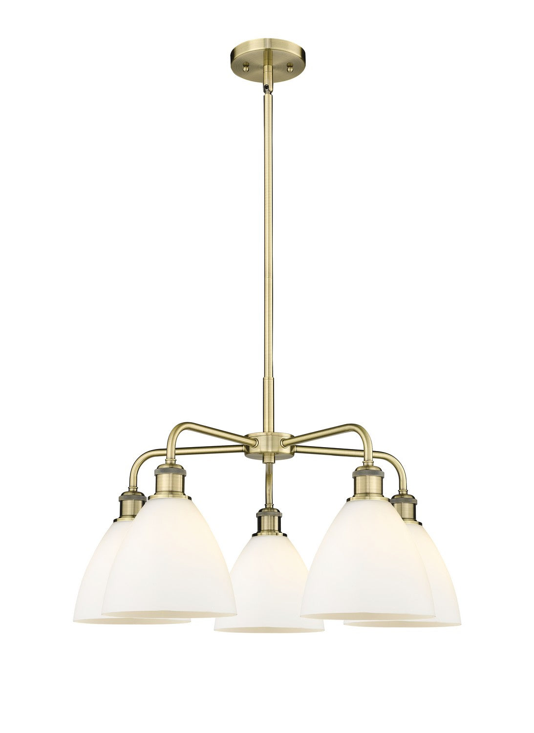 Innovations - 516-5CR-AB-GBD-751 - Five Light Chandelier - Ballston - Antique Brass