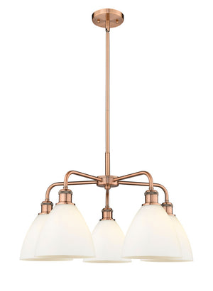 Innovations - 516-5CR-AC-GBD-751 - Five Light Chandelier - Ballston - Antique Copper