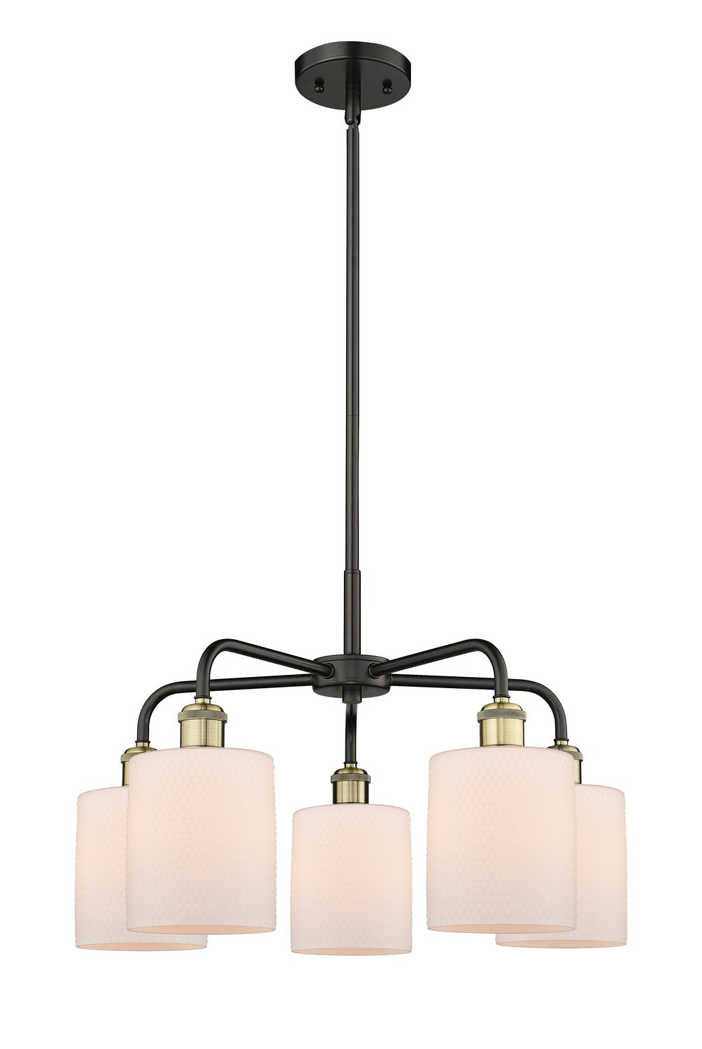 Innovations - 516-5CR-BAB-G111 - Five Light Chandelier - Downtown Urban - Black Antique Brass